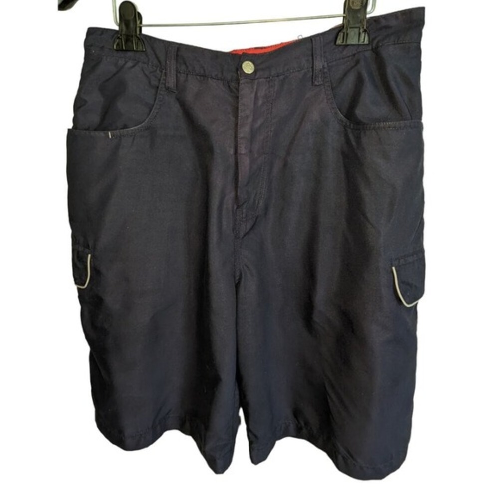 Redsand Mens Navy Blue Cargo Board‎ Shorts Size 36 Y2K Surf Utility Casual